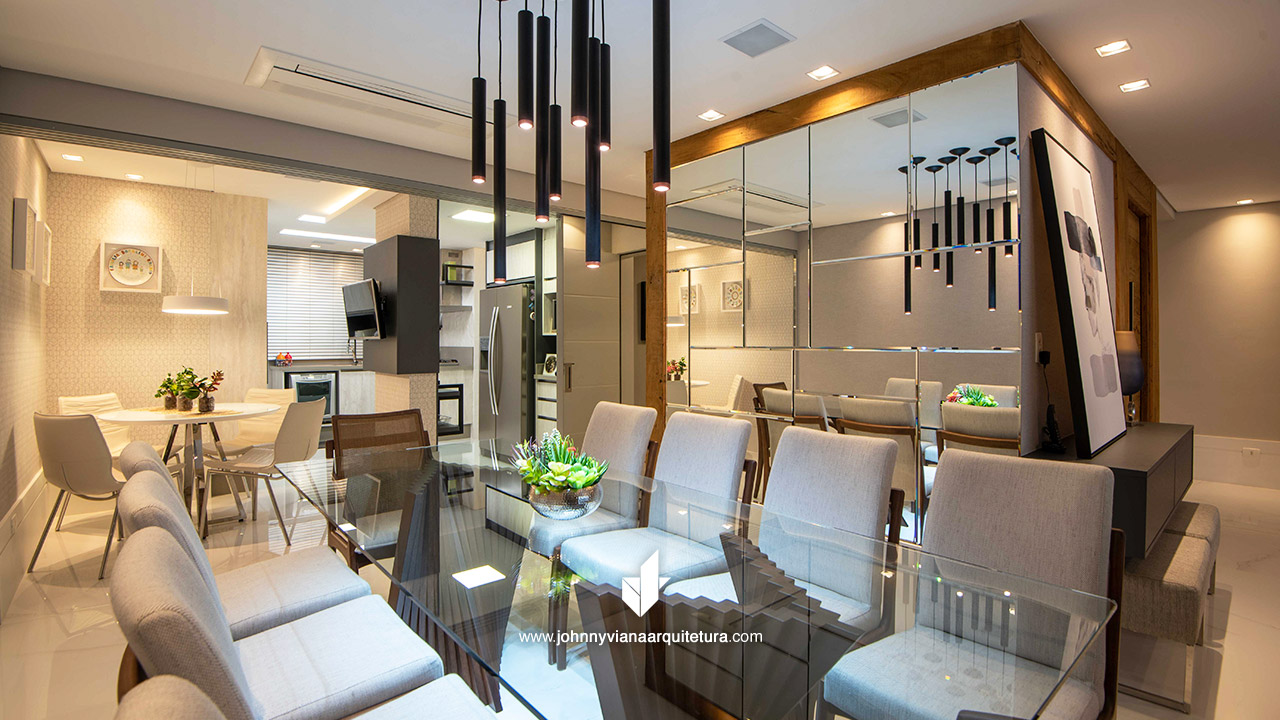 Projeto de Sala de Jantar Luxuosa e Elegante | Johnny Viana Arquitetura e Interiores