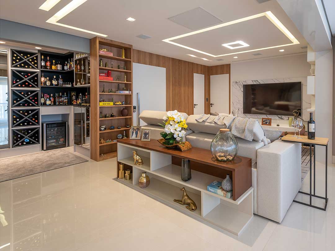 Projeto de arquitetura e reforma de apartamento no Condomínio Residencial Central Park Prime Tatuapé - Arquiteto Johnny Viana Arquitetura e Interiores