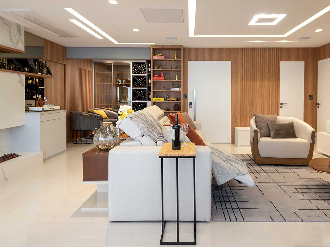 Projeto de arquitetura e reforma de apartamento no Condomínio Residencial Central Park Prime Tatuapé - Arquiteto Johnny Viana Arquitetura e Interiores