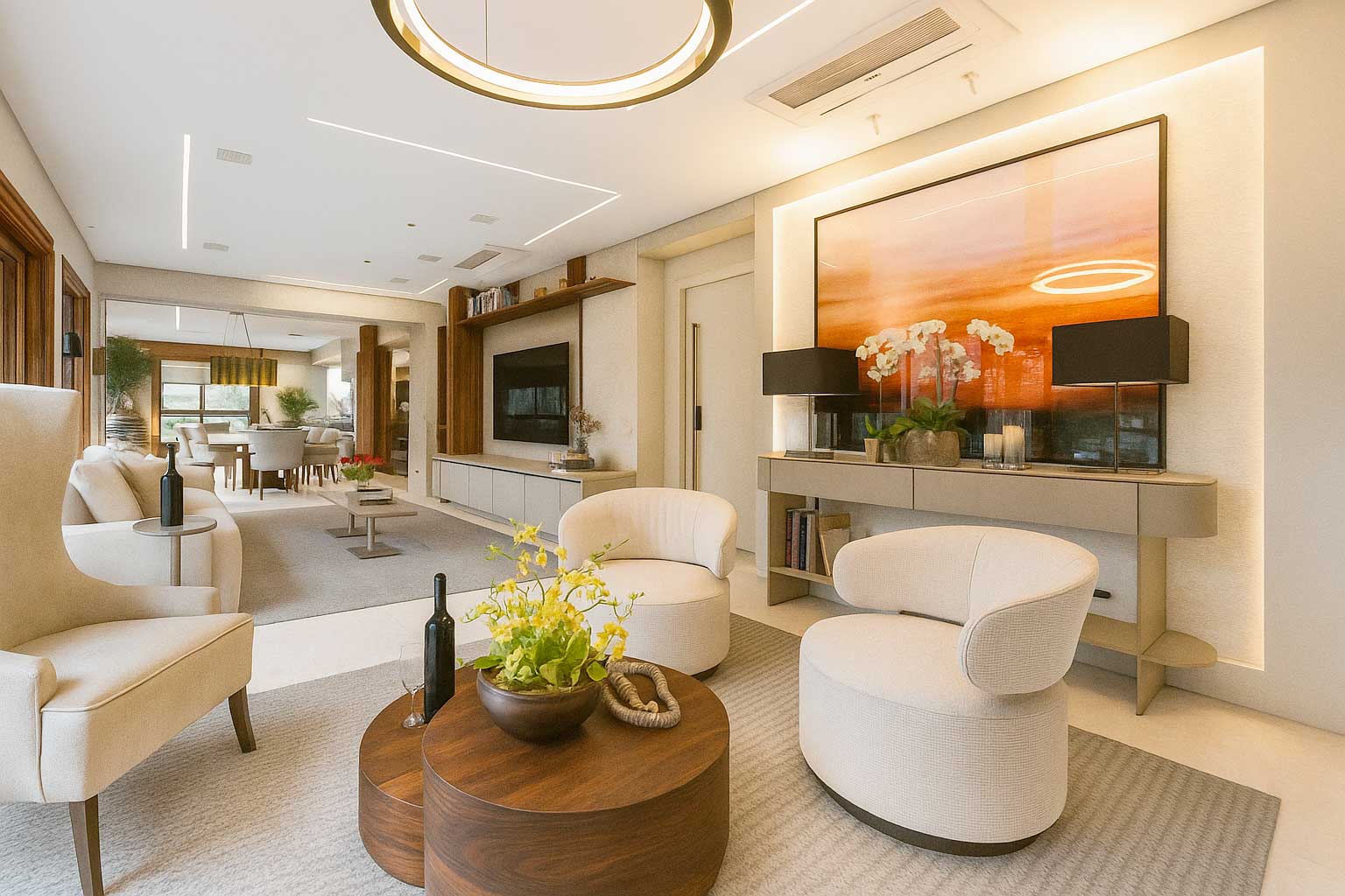 Projeto Apartamento Figueira Altos do Tatuapé - Arquiteto Johnny Viana Arquitetura e Interiores