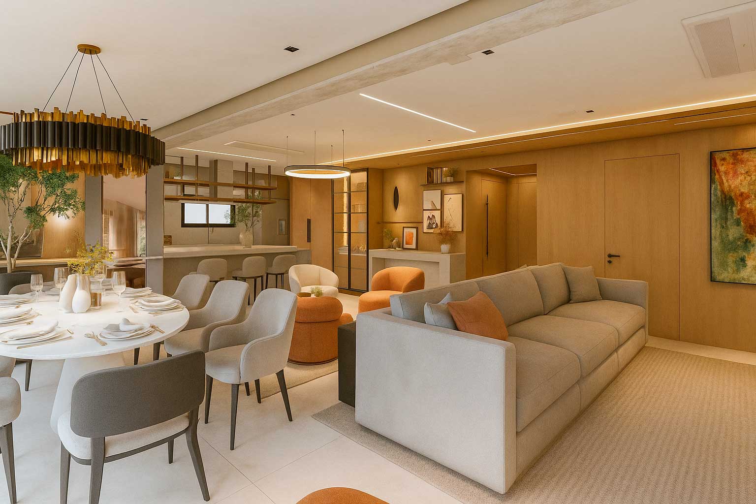 Projeto Apartamento Raiz by Paulo Mauro Perdizes - Arquiteto Johnny Viana Arquitetura e Interiores