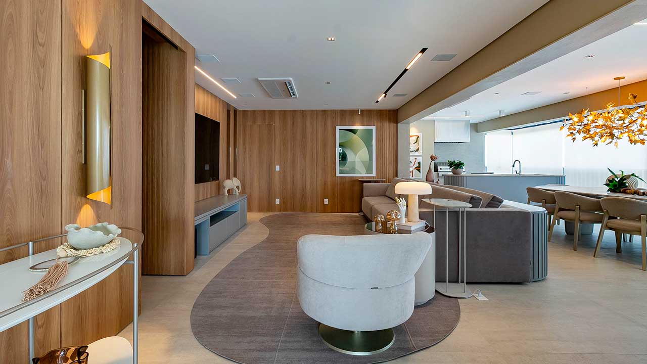 Projeto de apartamento de alto padrão - Projetos de arquitetura e interiores no Jardins - Higienópolis e Perdizes - Arquiteto Johnny Viana Arquitetura e Interiores